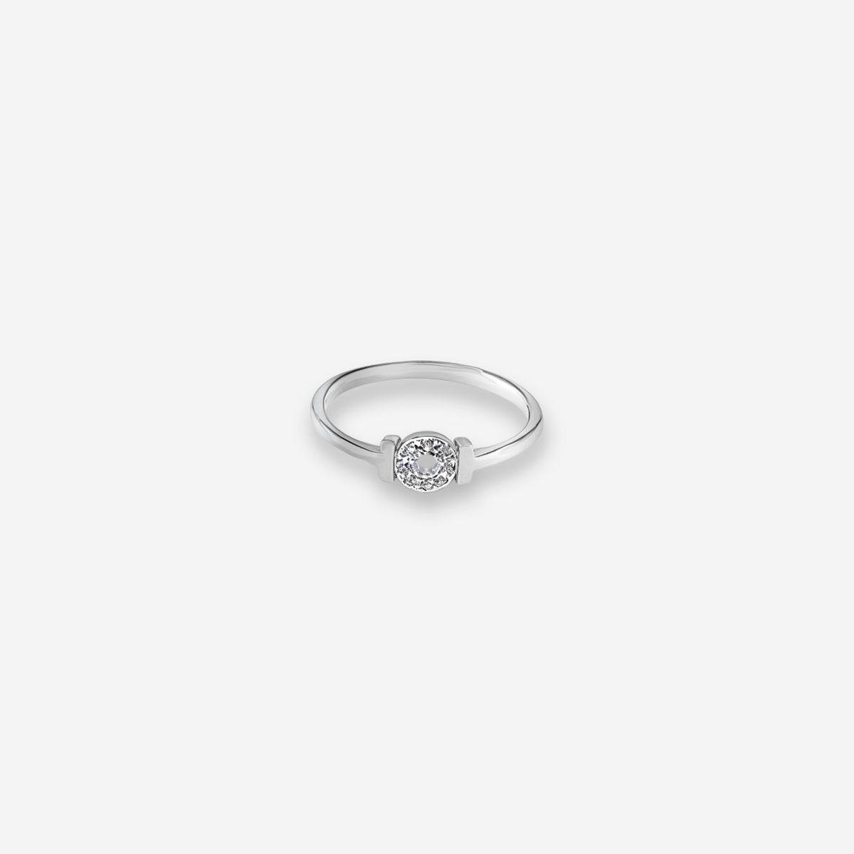 Velisse Ring – Sterling Silver in Quiet Radiance