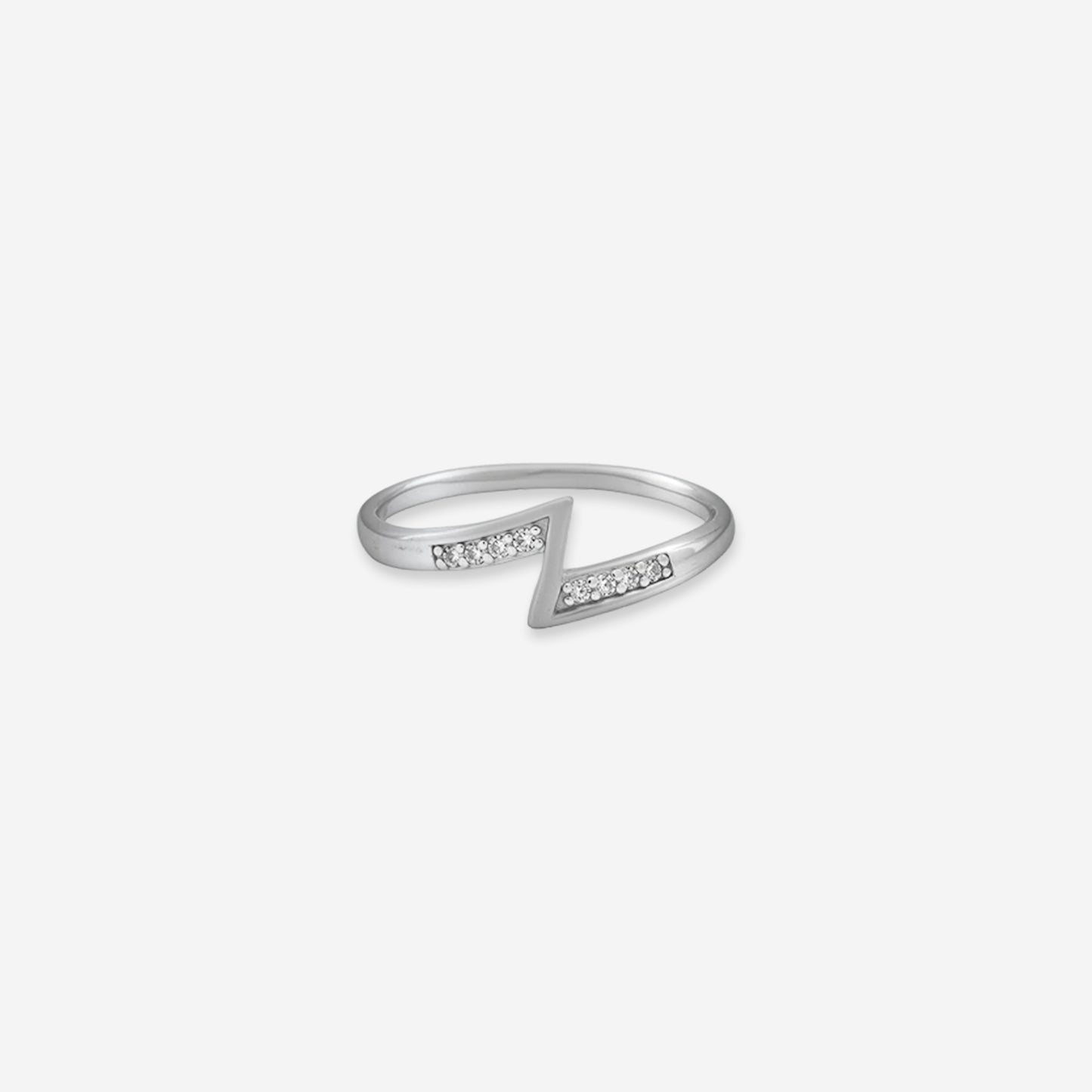 sterling silver radiance arc ring