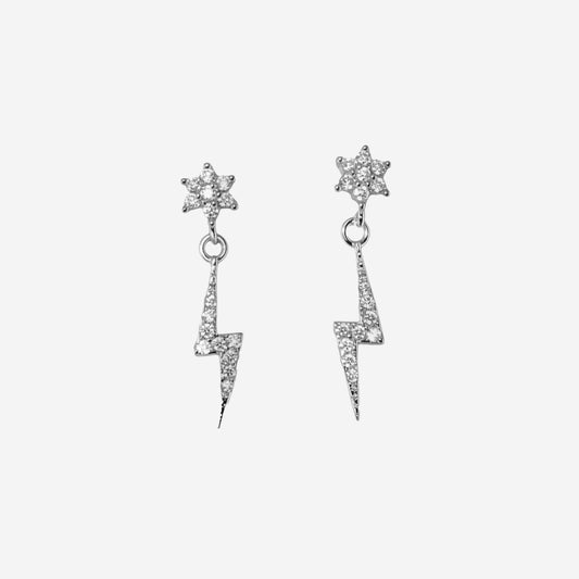 Lightning Silver earrings