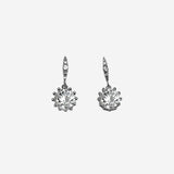 Radiant drop women`s Earrings in silver