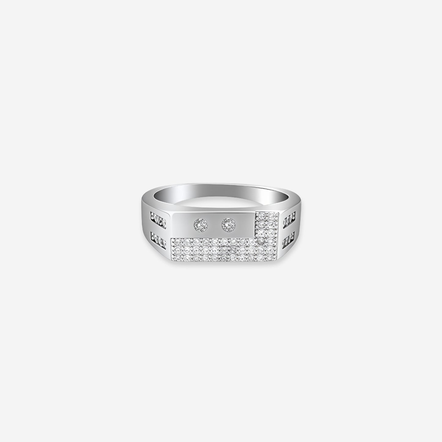 sterling silver titan crest men’s ring
