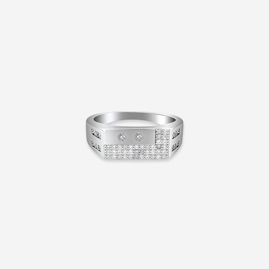 Sterling silver Titan Crest Men’s Ring