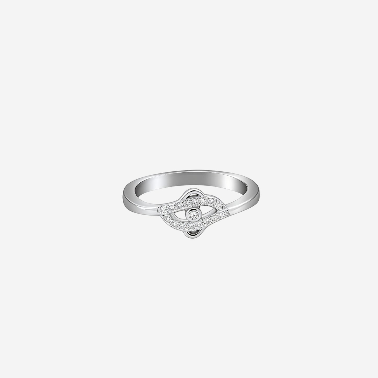 sterling silver radiance halo ring