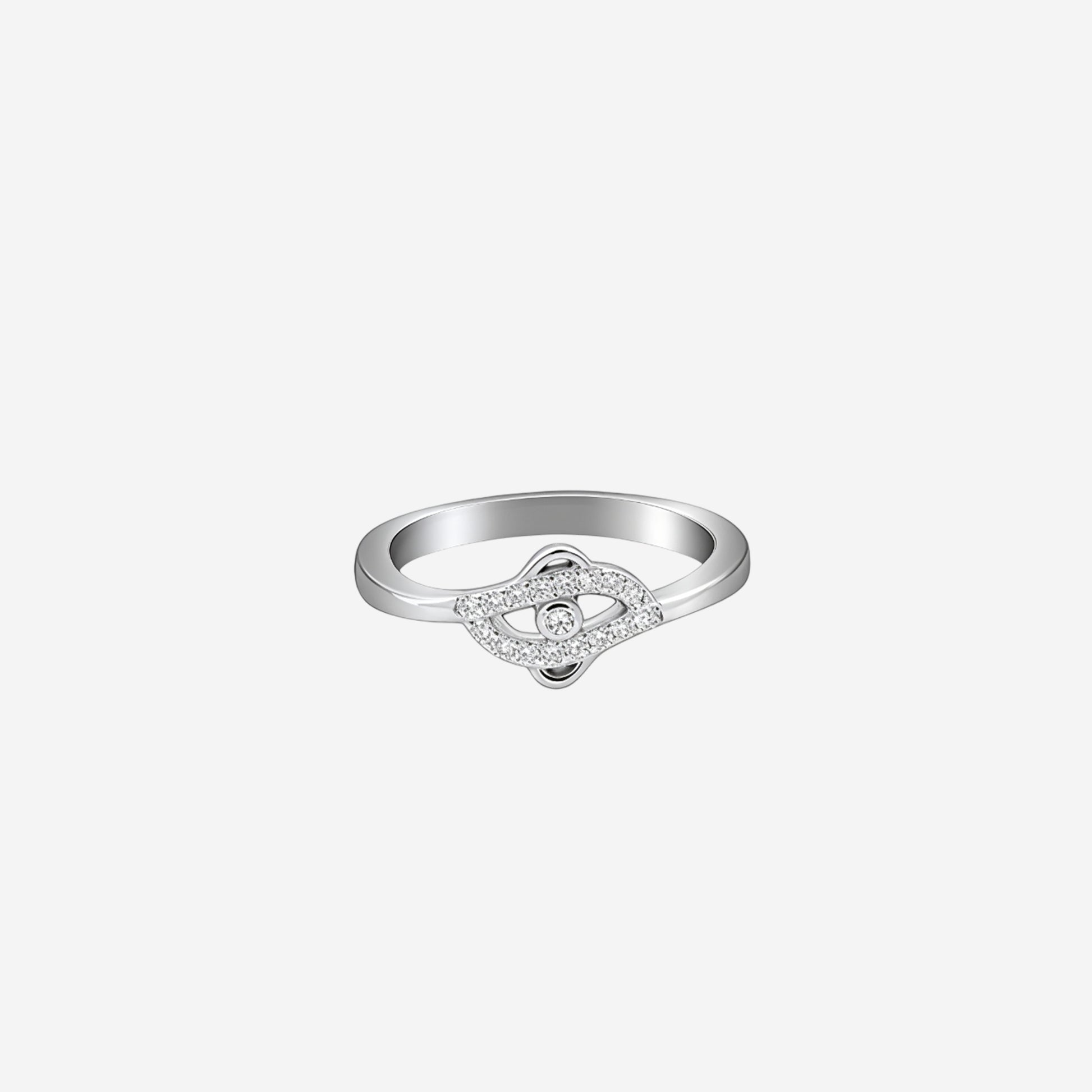 Sterling silver Radiance halo Ring