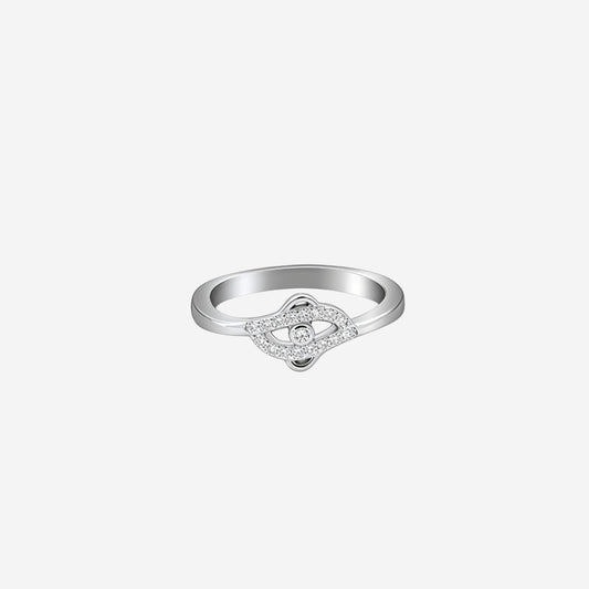 Sterling silver Radiance halo Ring