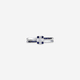 Sapphire Glow Ring in Silver