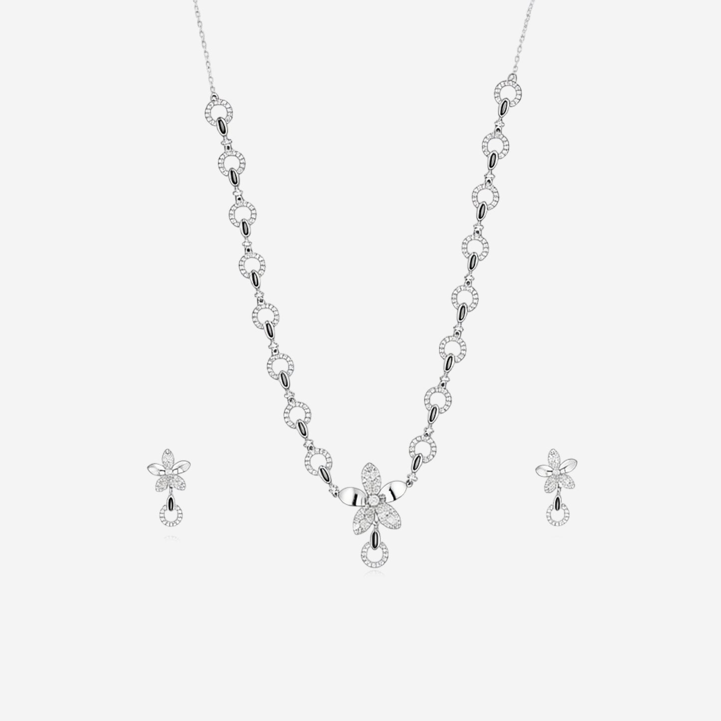 sterling silver floraxis women`s necklace