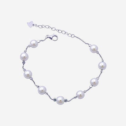 Sterling silver Pearl Embrace Bracelet