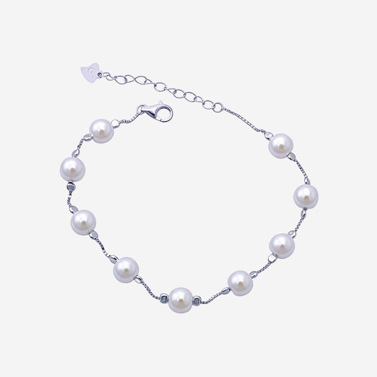 Sterling silver Pearl Embrace Bracelet