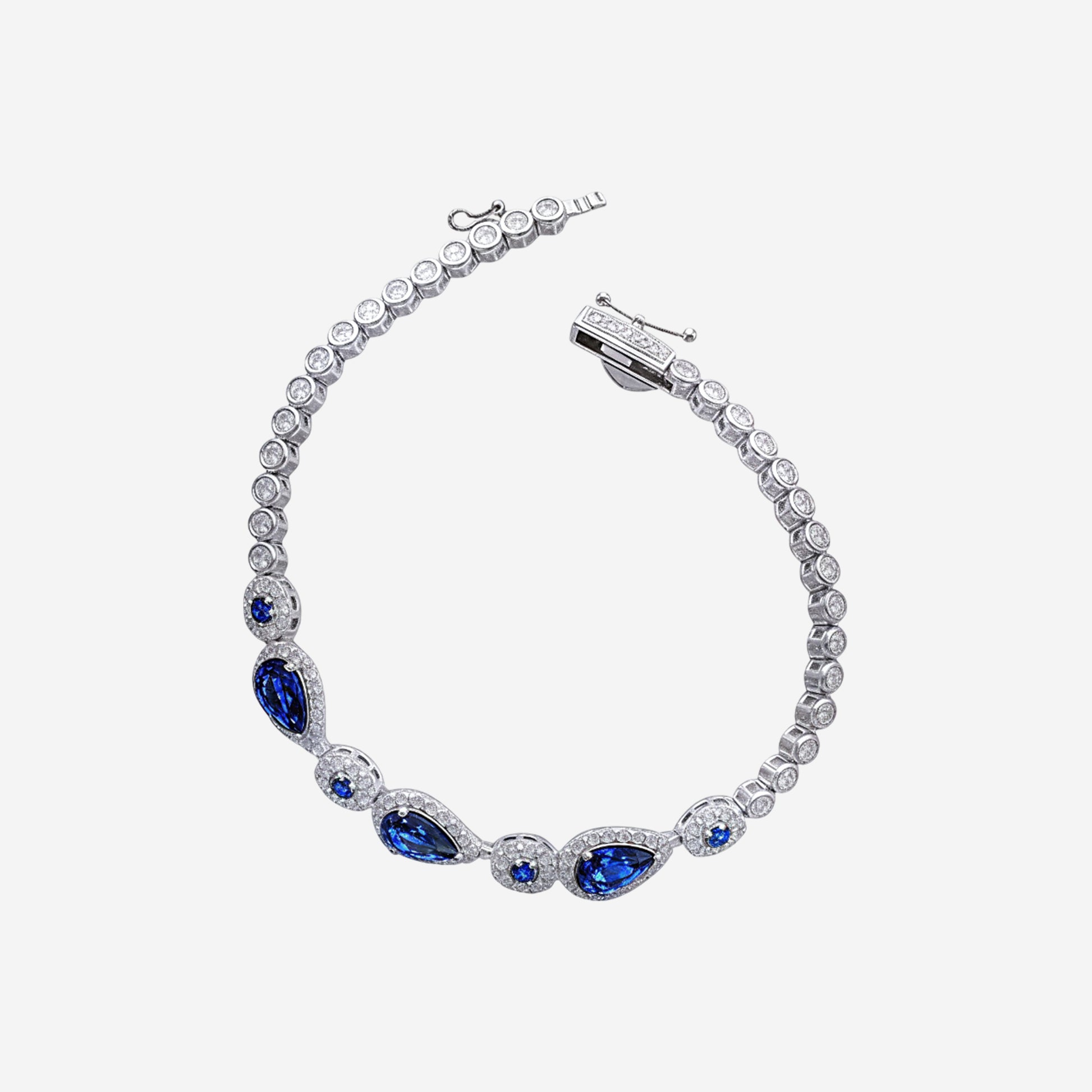 Sterling silver Azure Elegance Bracelet