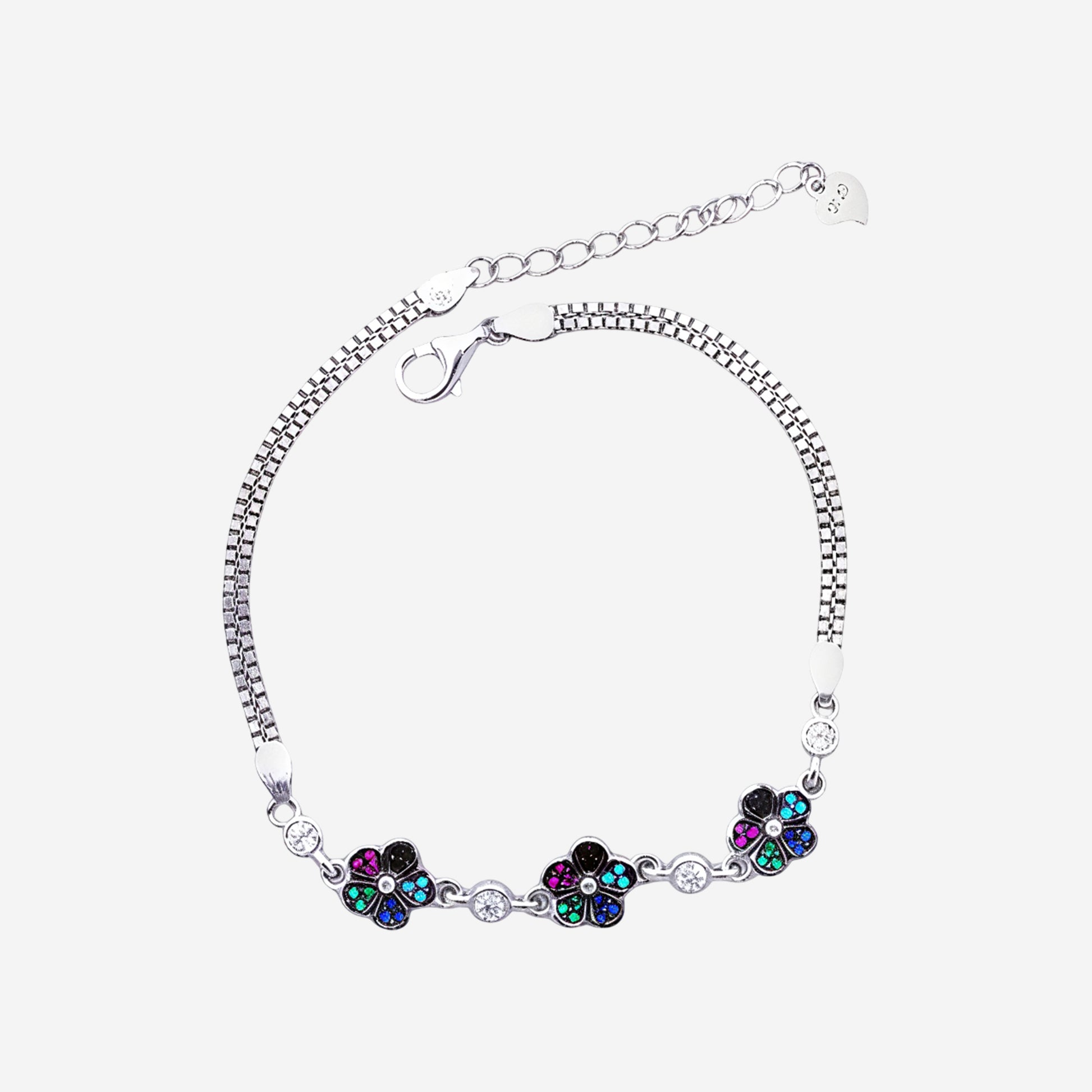 Sterling silver Whisper Charm Bracelet