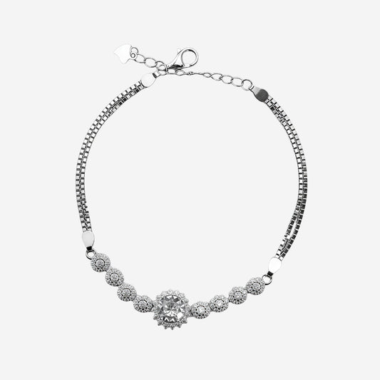 Sterling silver Serene Charm Bracelet