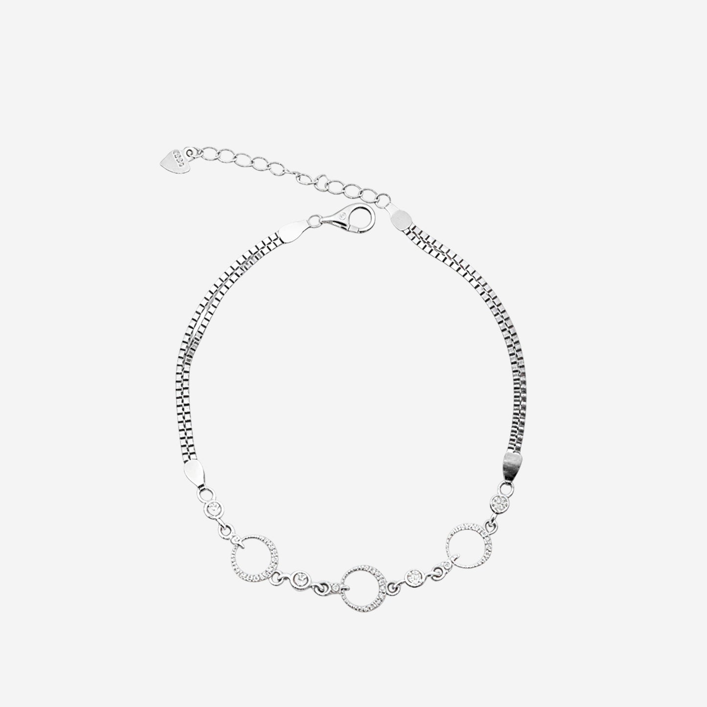 sterling silver gleam beads bracelet