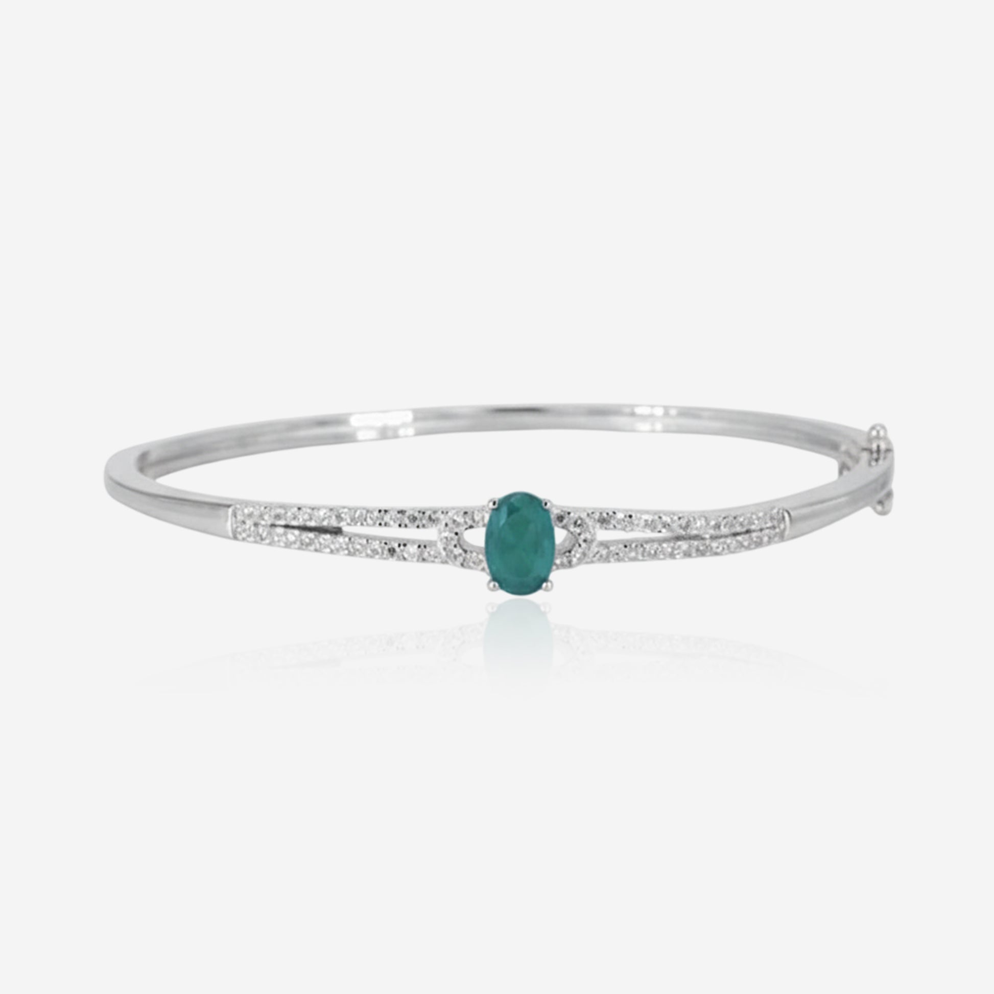 Sterling silver Verdant Halo Bracelet