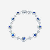 Scarlet Aura Bracelet in Silver