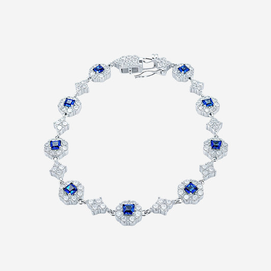 Sterling silver Scarlet Aura Bracelet